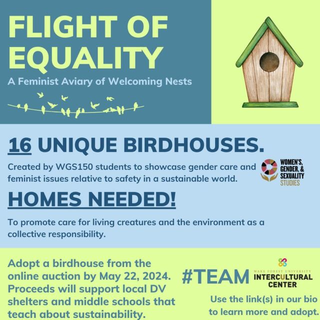 Stop by the IC to see the “Tri-Feelings” birdhouse we’re hosting!! The link to the auction can be found using the link in our bio!